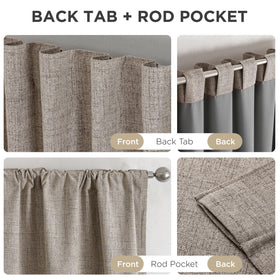 Joydeco noise-reducing heavyweight linen-like fabric creates a calm room.