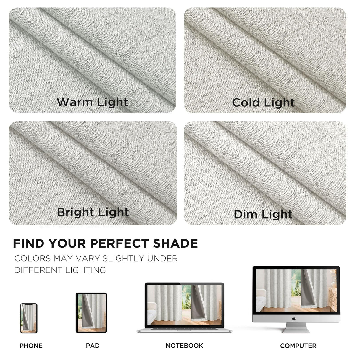Joydeco room darkening drapes suited for bedrooms and living rooms