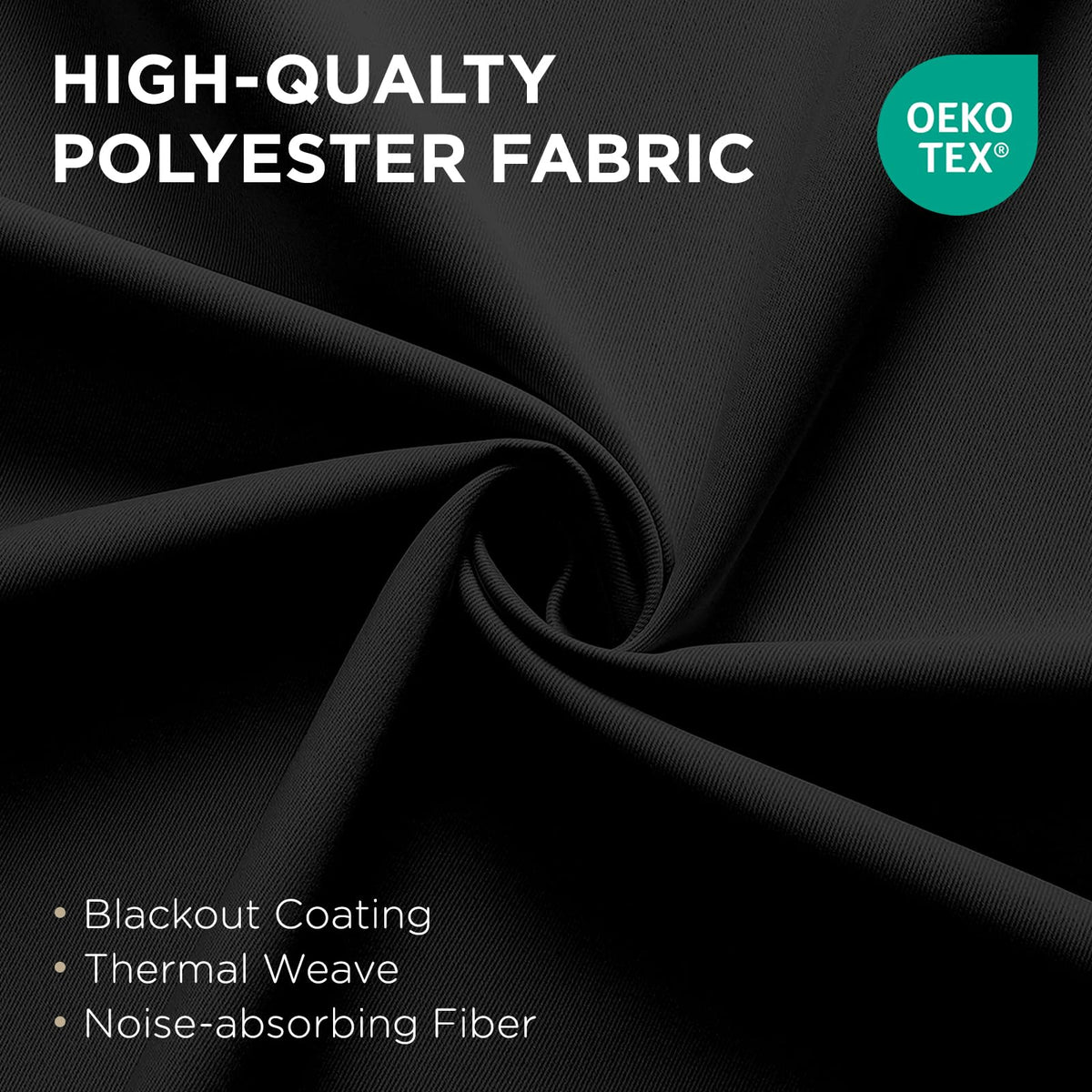 Joydeco sliding-door curtains with silver grommets for easy hanging and secure fit.