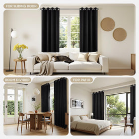 Joydeco curtains blocking bright sunlight for a calmer room
