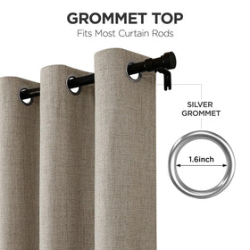 Joydeco thermal-insulation curtains silhouette demonstrating heat-control potential