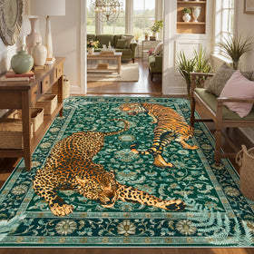 Joydeco ultra-soft faux wool rug, skin-friendly for family lounging