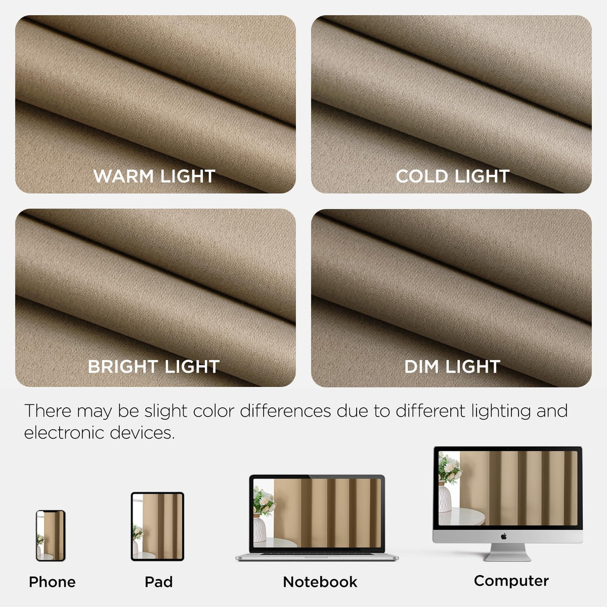 Joydeco UV blocking 90 percent curtain helping balance indoor temperature