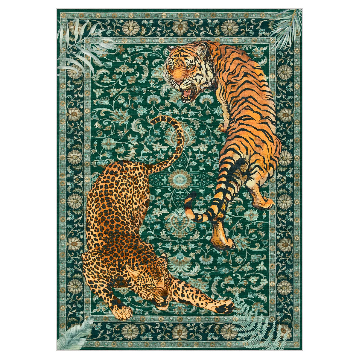 Joydeco vintage pattern rug versatile 5x7 for office dining or playroom