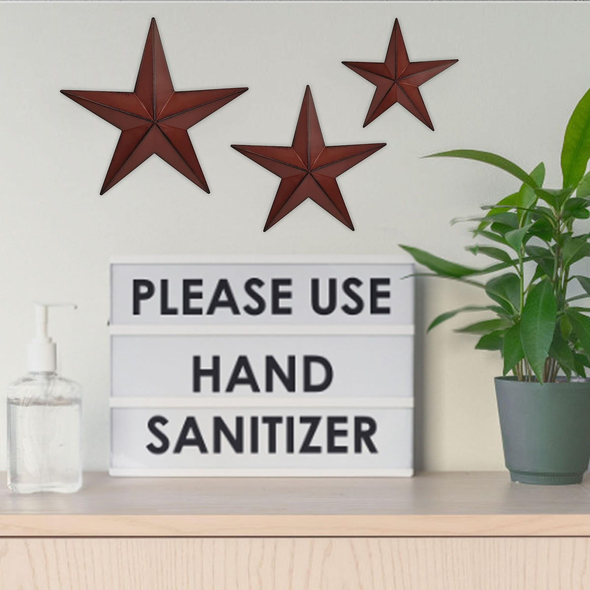 JoyEvy vintage metal star 12-inch offers bold outdoor wall appeal.