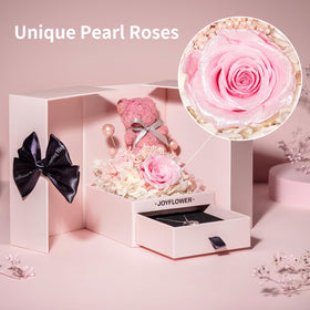 JoyFlower unique-pearl-rose-design; a dreamy centerpiece gift for mom on special occasions.