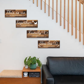Joyhawk Family wall sign reinforces a cozy, family-centered atmosphere.