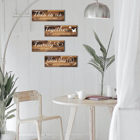 Joyhawk farmhouse entryway decor enhances hallway styling with rustic appeal.