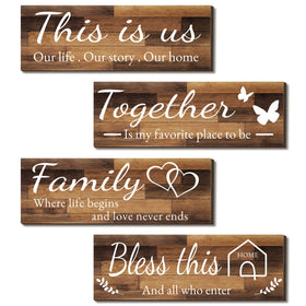 Joyhawk This Is Us wall sign adds warm farmhouse charm to living spaces.
