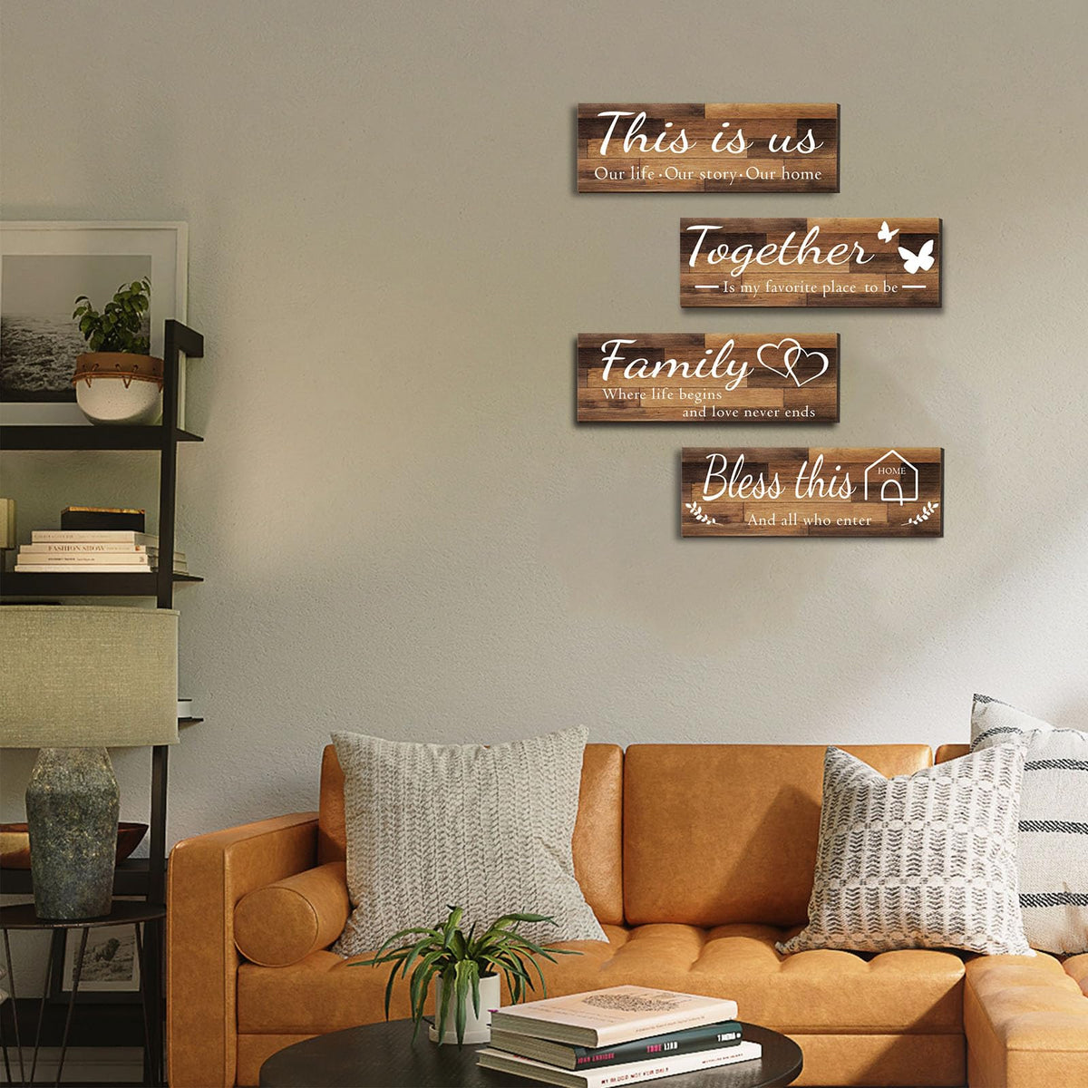 Joyhawk Together wall sign creates a welcoming focal point in entryways.