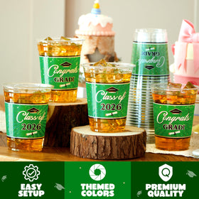 JOYIN disposable green cups for events provide quick cleanup after celebrations.