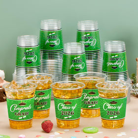 JOYIN durable green 16oz cups for graduation festivities and tableware you can rely on.