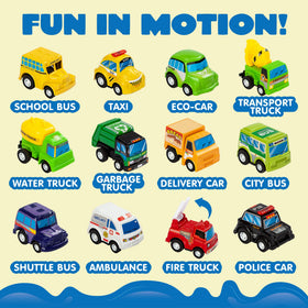 JOYIN Fire Truck pullback car ready for action-packed pretend missions.