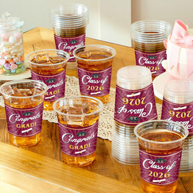 JOYIN disposable cups in use for cocktails and soft drinks