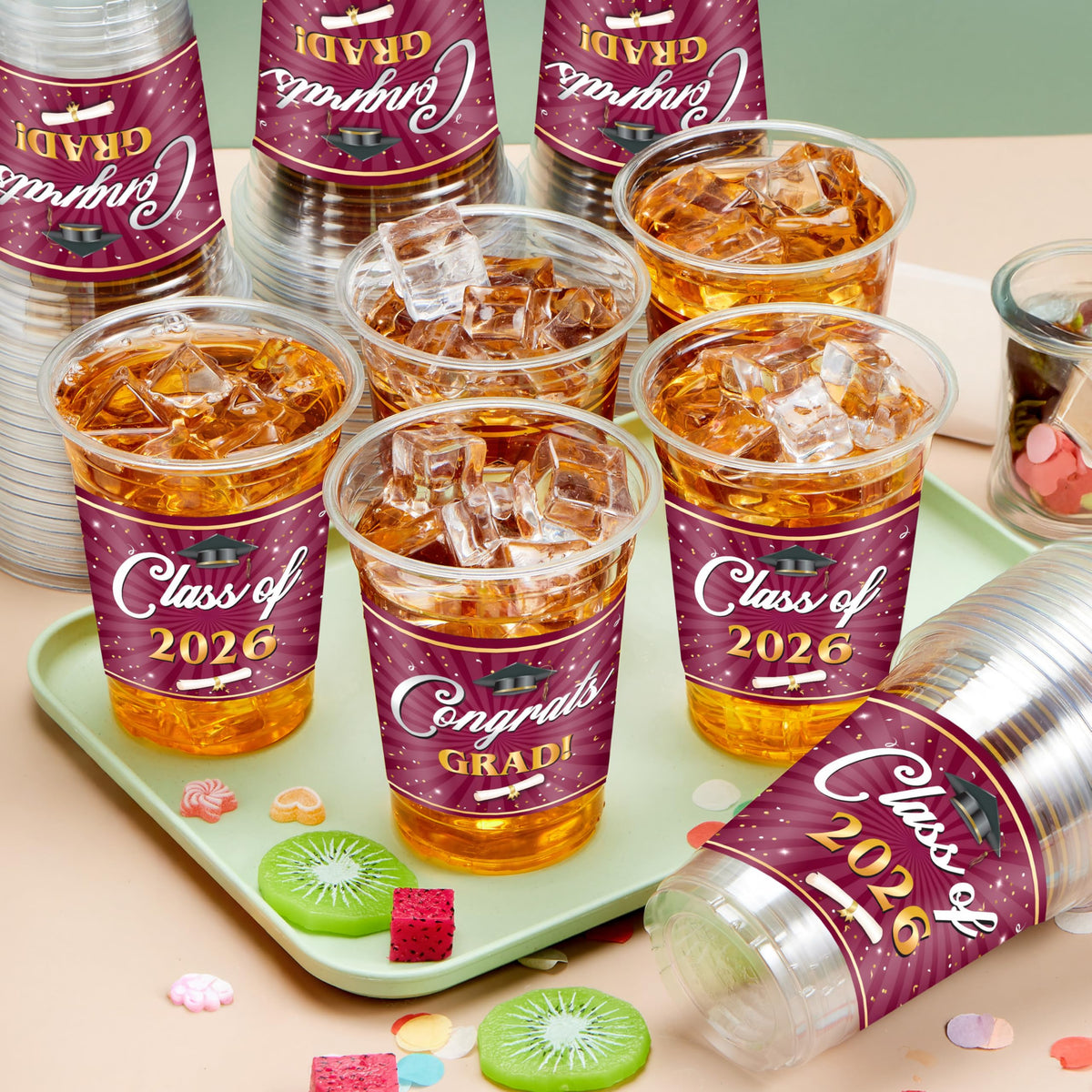JOYIN thickened plastic cup close-up highlighting sturdy grip