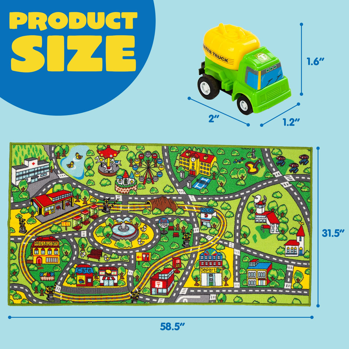 JOYIN School Bus pullback vehicle inspires classroom city adventures.