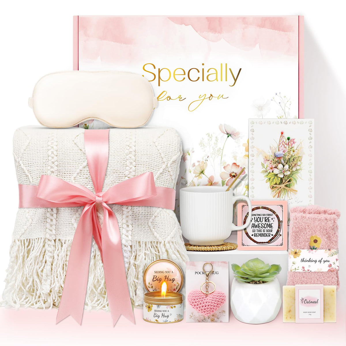 Joyliss specially-for-you gift box opened to reveal thoughtful unboxing experience for mom