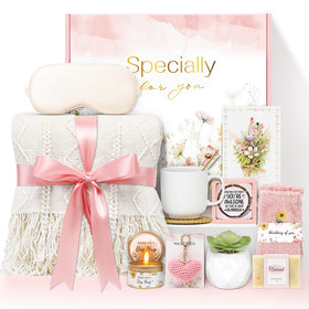 Joyliss specially-for-you gift box opened to reveal thoughtful unboxing experience for mom