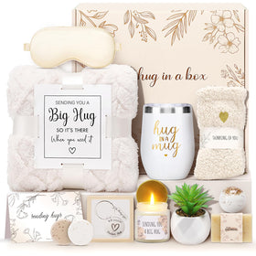 Joyliss sympathy gift basket blanket for warm comfort after loss