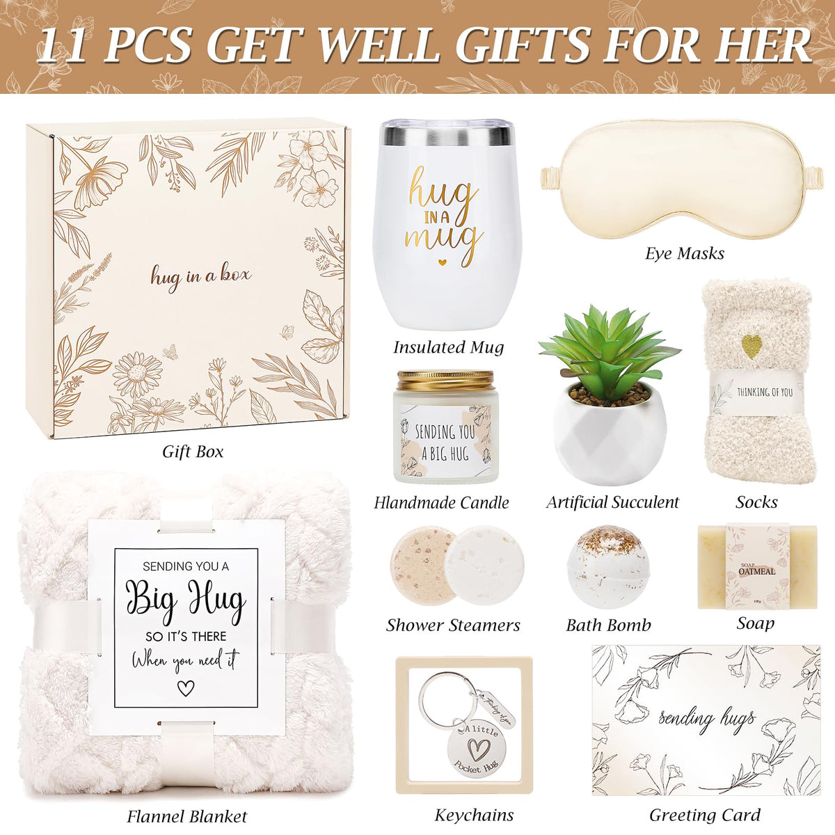Joyliss sympathy gift basket plush socks for soothing warmth