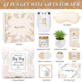 Joyliss sympathy gift basket plush socks for soothing warmth