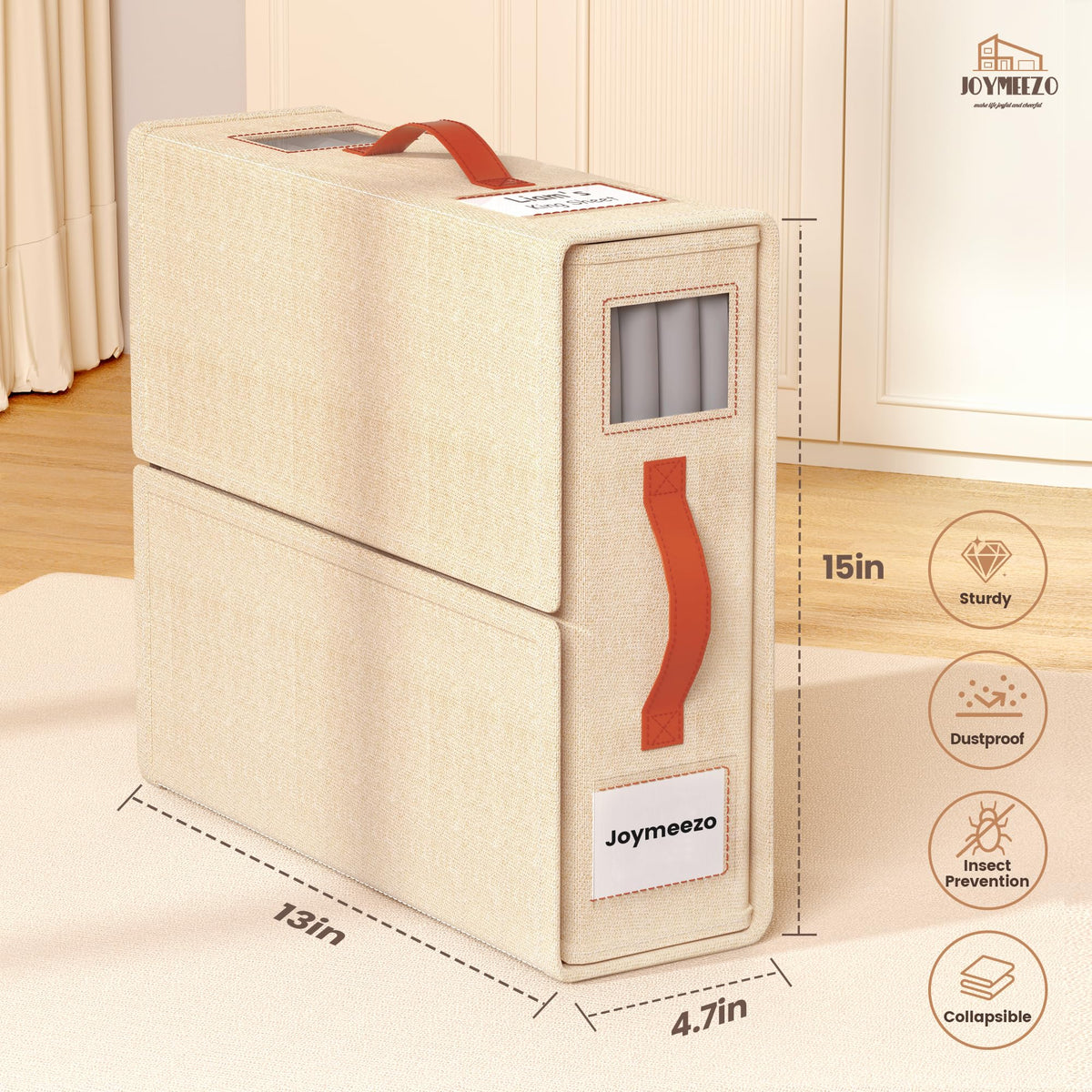 Joymeezo organizer showcases elegant design to elevate closet aesthetics.
