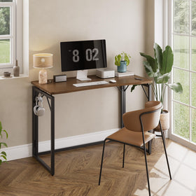 JOYMOOP 31.5-inch desk extended with metal frames for a sturdy on-the-go workspace.