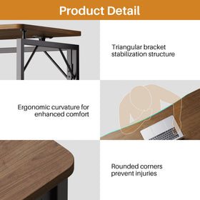 JOYMOOP portable desk is lightweight and easy to carry.