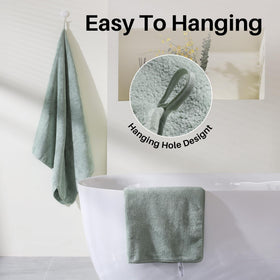 JOYMOOP bath towel white color bright and clean look with absorbent microfibers.