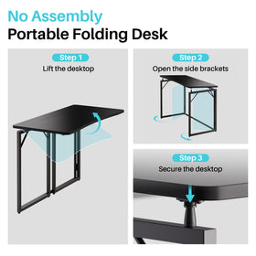 Joymoop dorm room folding desk fits small spaces.