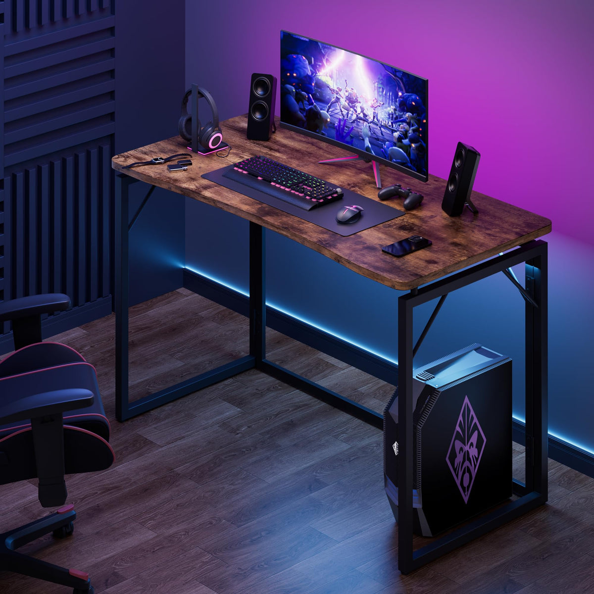 JOYMOOP folding desk ergonomic design enhances comfortable work sessions.