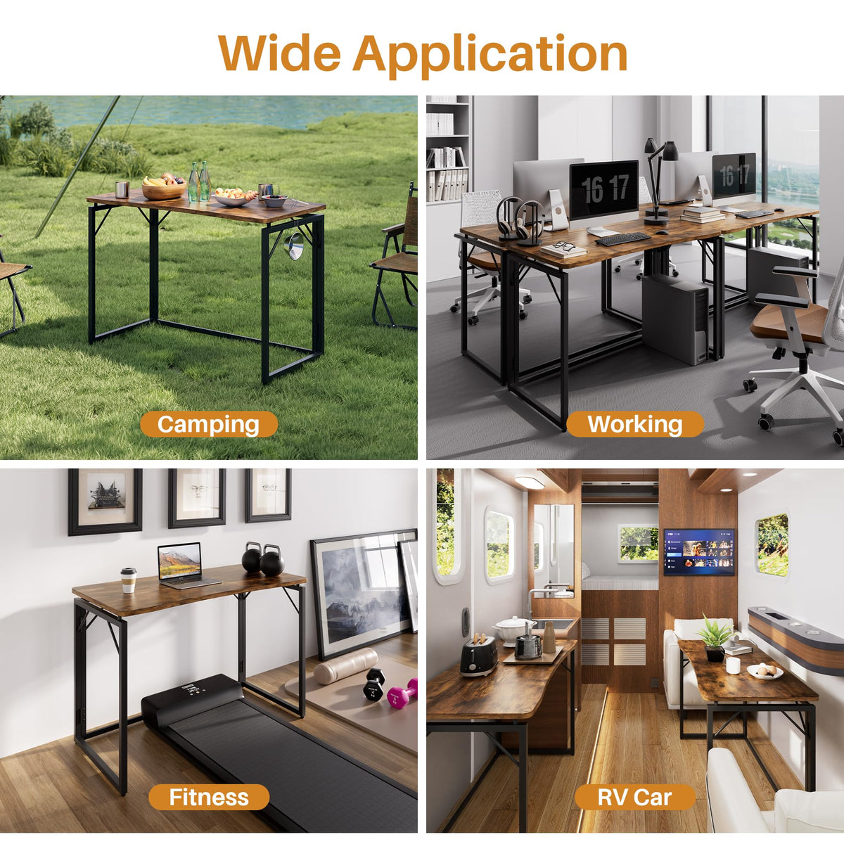 JOYMOOP folding desk ideal for writing, studying, or crafting at home.