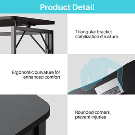 Joymoop portable folding desk lightweight for easy transport.
