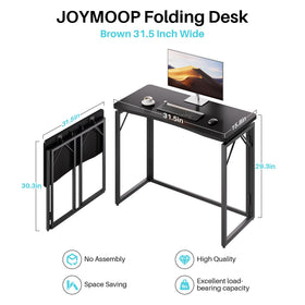Joymoop wood-top folding desk surface ideal for writing.
