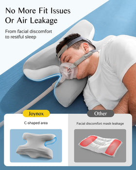 Joynox CPAP pillow neck support for back and side sleepers