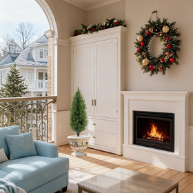 JoyPower front-door topiaries frame inviting symmetry for décor.