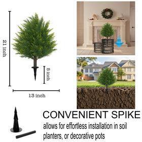 JoyPower cedar topiary as garden eller outdoor decor on the patio