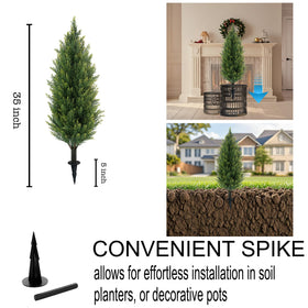 JoyPower no-watering topiaries save time while staying green year-round.