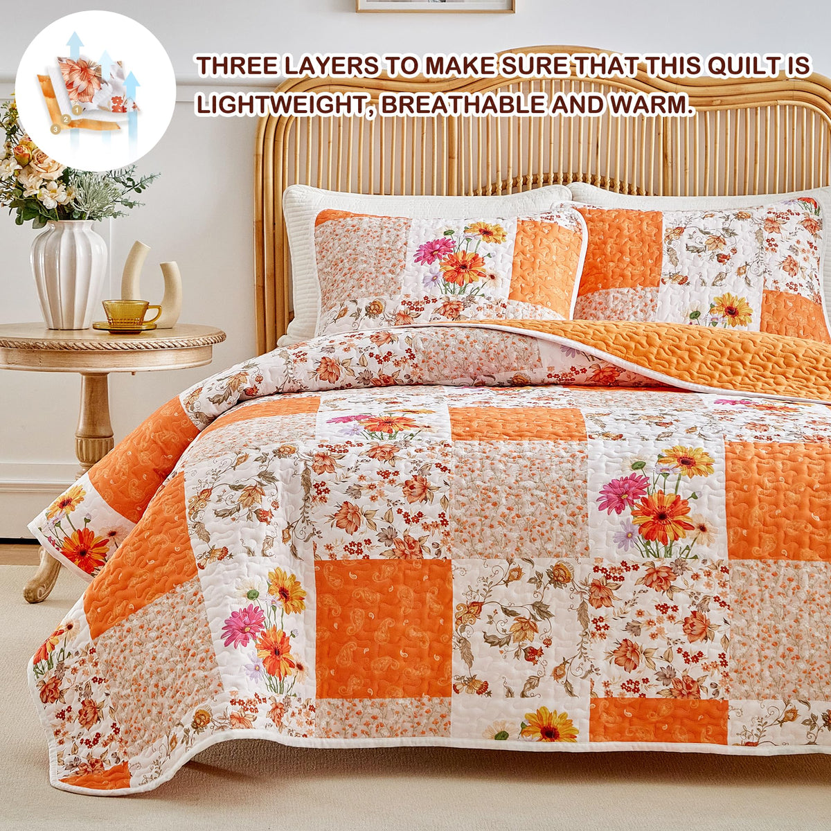 Joyreap smooth microfiber fabric offers soft feel and easy care.
