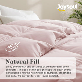 Joysoul comforter corner-loops detail ensures duvet cover stays put.