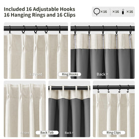 Joywell linen blend curtains with insulation reduce heat and noise.