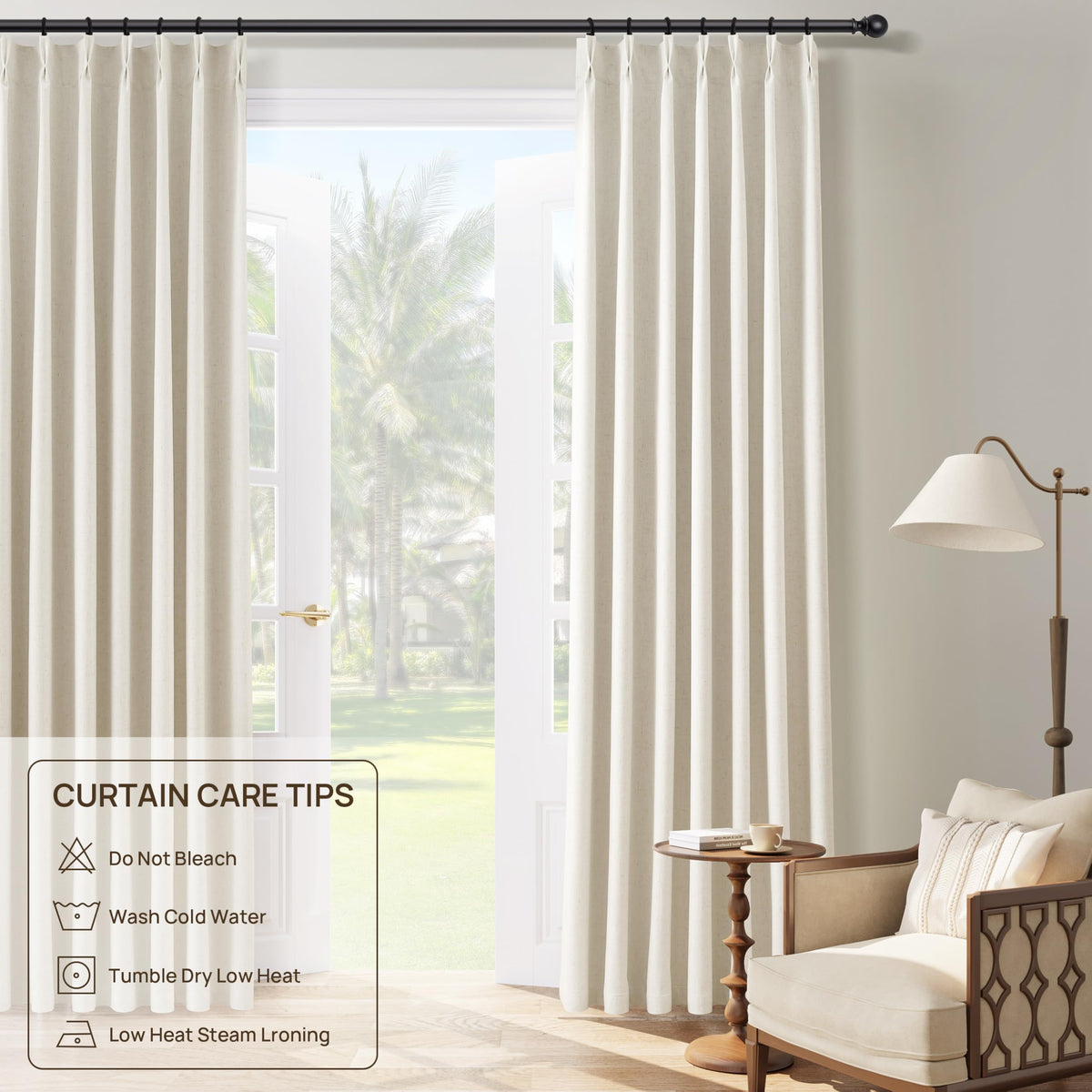 Joywell machine-washable curtains simplify maintenance for daily use.