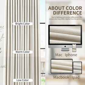 Joywell ready-to-use curtains are machine washable for easy care.