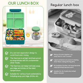 JoyYum bento box dishwasher safe for quick cleaning.