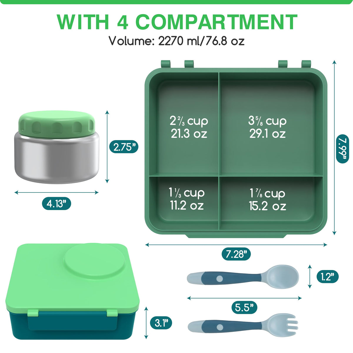 JoyYum thermos insert maintains hot meals for hours at school.