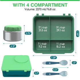 JoyYum thermos insert maintains hot meals for hours at school.