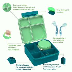 JoyYum silicone seal prevents leaks between compartments.