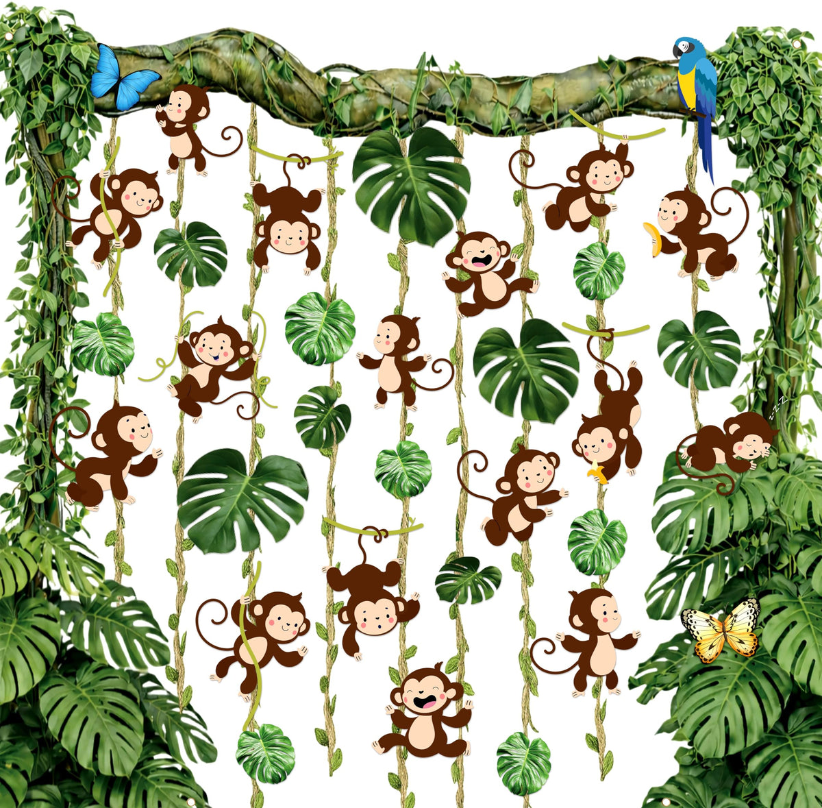 JPfezry jungle backdrop for immersive jungle ambiance in parties and classrooms.