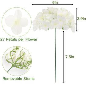 JPSOR 8-inch bendable hydrangea stem for flexible arrangements