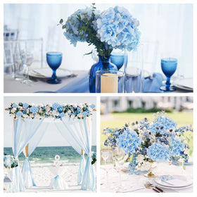 JPSOR wedding centerpieces using full blooms for timeless decor.